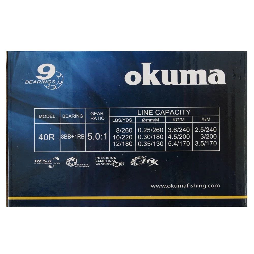 Okuma Inspira Red 40 Spinning Reel 4 Okuma Inspira Red 40 Spinning Reel - Image 2