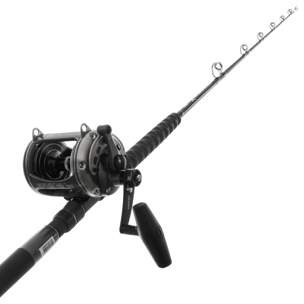 Okuma Solterra SLX 50 Wide 2-Speed Lever Drag X-Factor II Roller Tip Game Combo 5ft 8in 24kg 1pc
