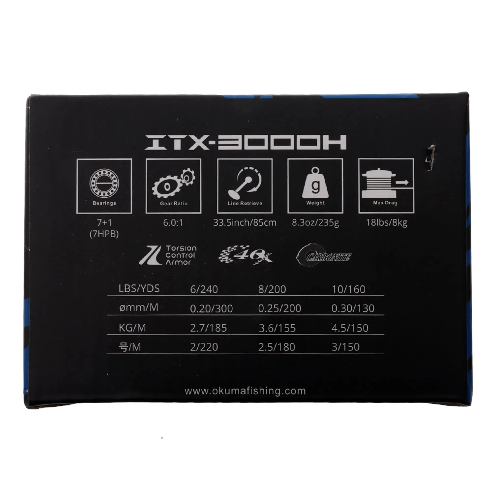 Okuma ITX 3000 Spinning Reel 4 Okuma ITX 3000 Spinning Reel - Image 2