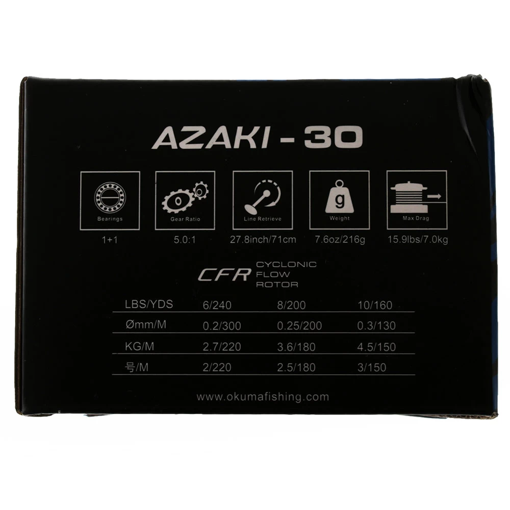 Okuma 30B Azaki Spinning Reel With Braid 4 Okuma 30B Azaki Spinning Reel With Braid - Image 2