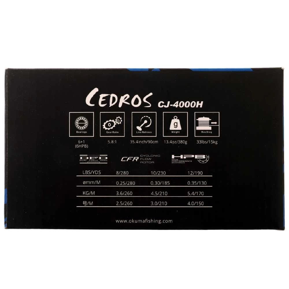 Okuma Cedros 4000 Spinning Reel 4 Okuma Cedros 4000 Spinning Reel - Image 2