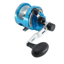 Okuma Cavalla 12 Narrow 2-Speed Lever Drag OH Boat Reel Blue -Okuma 190905 6 n