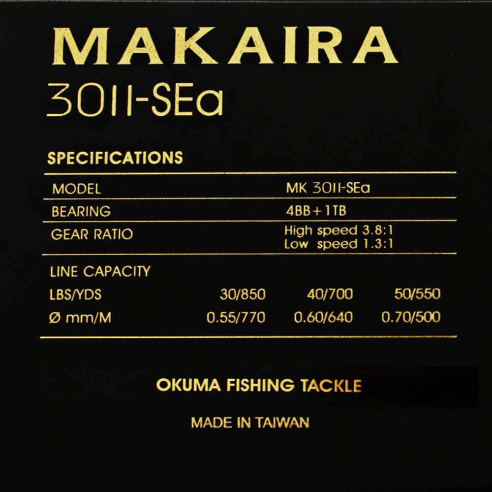 Okuma Makaira 30 SEa 2-Speed Lever Drag Game Reel Gunsmoke 4 Okuma Makaira 30 SEa 2-Speed Lever Drag Game Reel Gunsmoke - Image 2