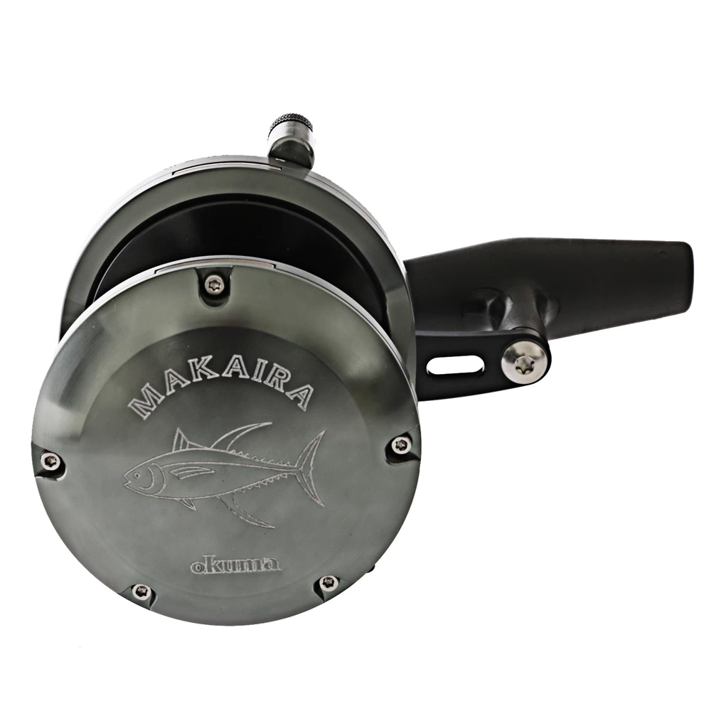 Okuma Makaira 30 SEa 2-Speed Lever Drag Game Reel Gunsmoke 8 Okuma Makaira 30 SEa 2-Speed Lever Drag Game Reel Gunsmoke - Image 6