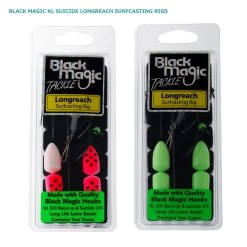 Okuma Distance Surf Arena 80 Surfcasting Package 15ft 3-5oz 3pc -Okuma black magic kl suicide longreach surfcasting rigs 2