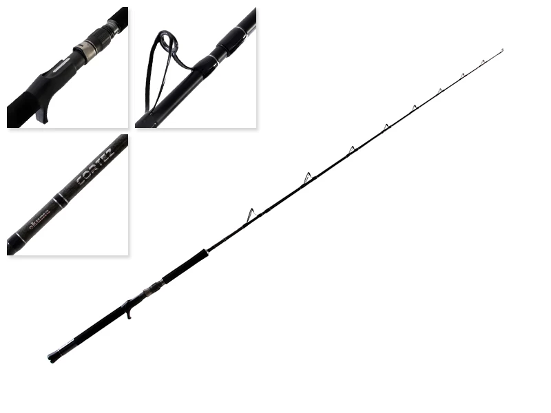 Okuma Cortez Overhead Boat Rod Red 6ft 6in 10-15kg 2pc 3 Okuma Cortez Overhead Boat Rod Red 6ft 6in 10-15kg 2pc