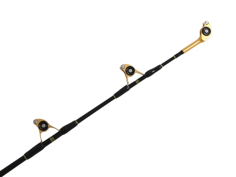 Okuma Makaira Stand-Up Game Rod With ALPS Bearing Rollers Black/Gold 5ft 8in 24kg 1pc 4 Okuma Makaira Stand-Up Game Rod With ALPS Bearing Rollers Black/Gold 5ft 8in 24kg 1pc - Image 2